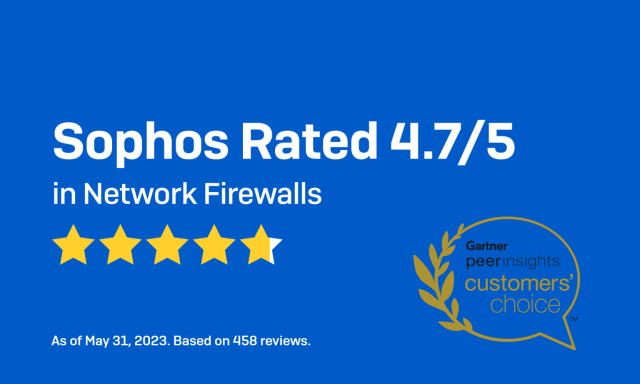  Sophos Named Customers’ Choice for EPP and Network Firewall in Gartner Peer Insights Voice of .....