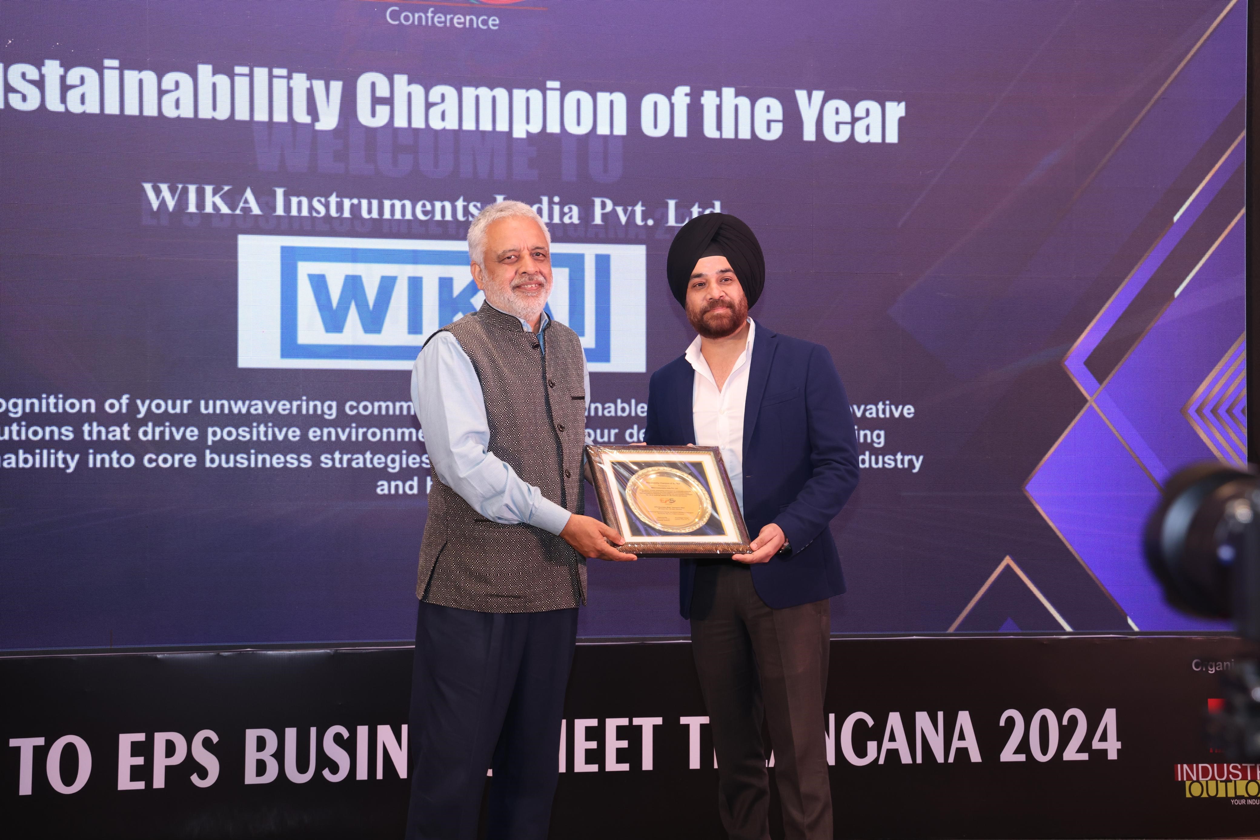 WIKA India Recognised As “Sustainability Champion Of The Year” at 7th Edition of EPS Conference 2024