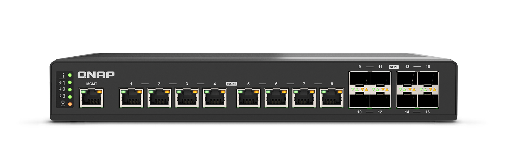  QNAP Industrial-Grade 16-Port Full 10GbE Switch QSW-IM3216-8S8T Accelerates IT/OT Integration