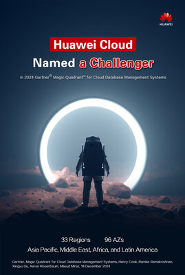  Huawei Cloud Named a Challenger in Gartner Magic Quadrant for Cloud DBMSs