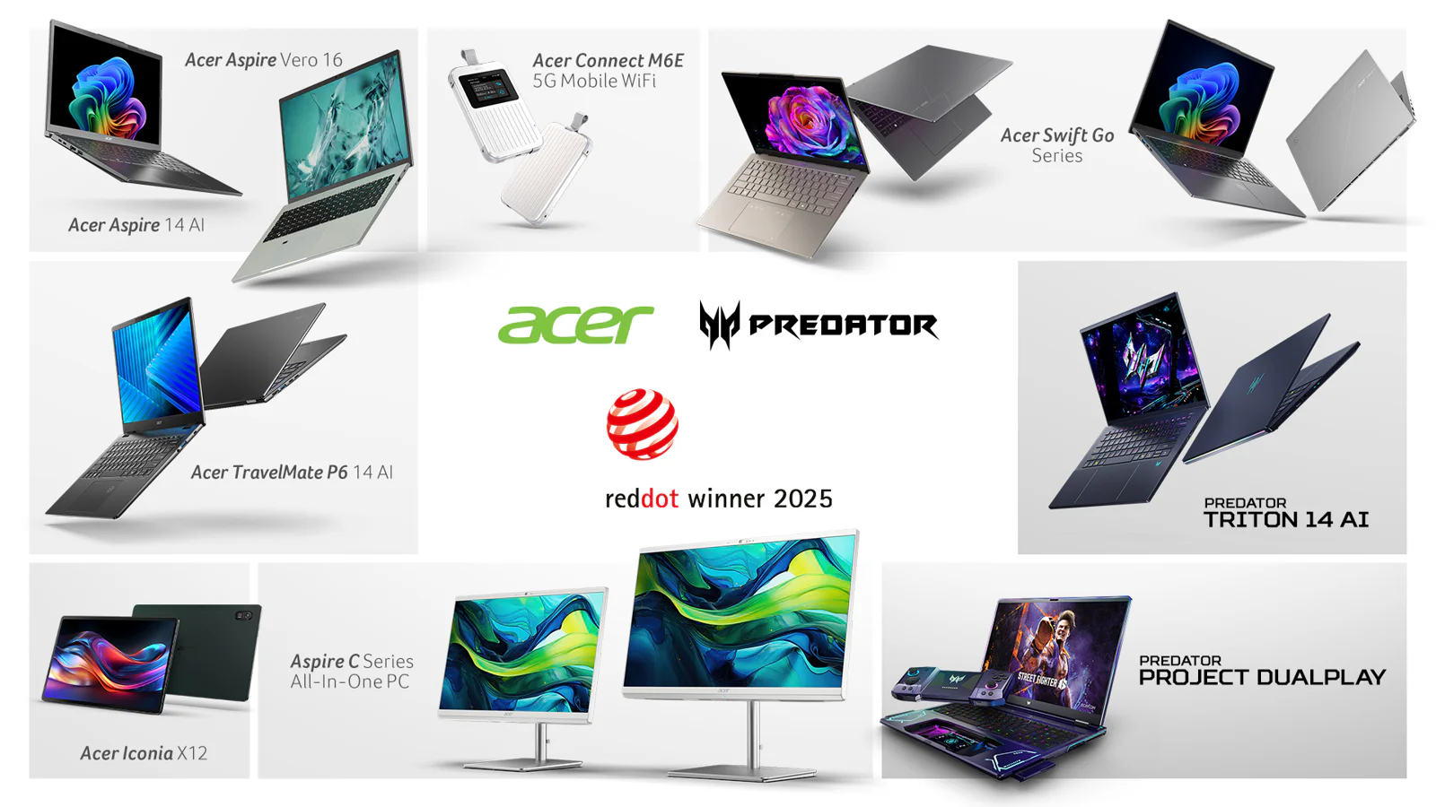 Acer Celebrates Multiple Wins at the 2025 Red Dot Product Design Awards
