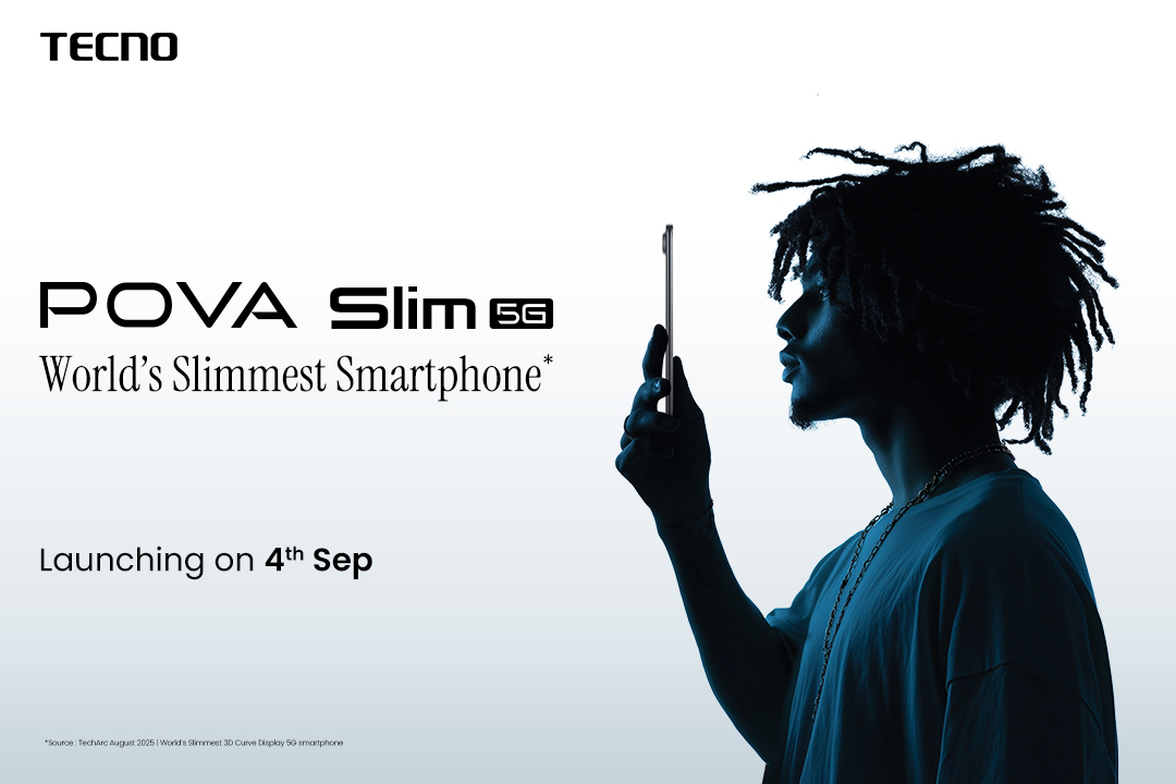  World’s Slimmest Smartphone - The TECNO POVA Slim 5G Launching on 4th September
