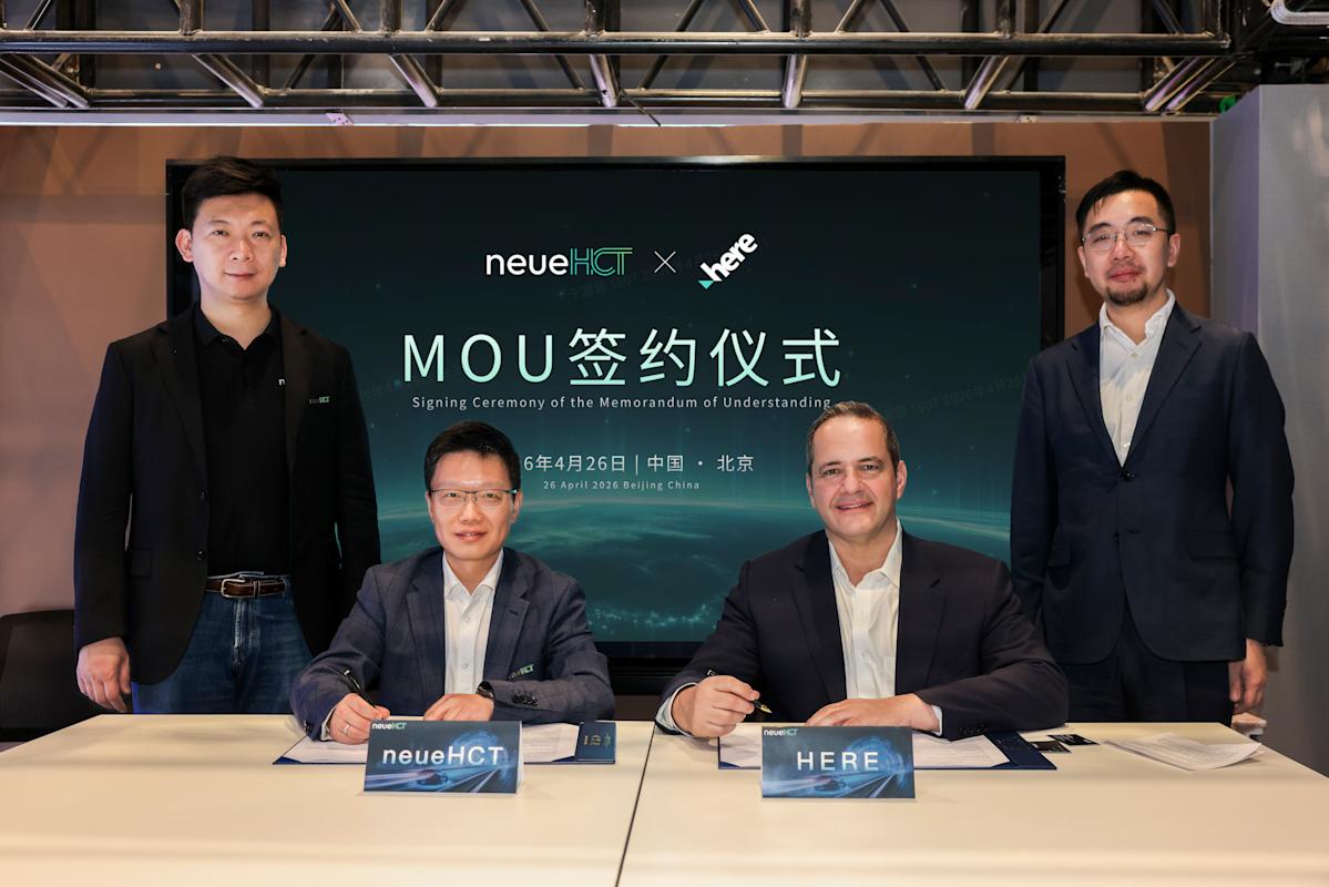 HERE Technologies deepens collaboration with China's intelligent driving innovator NeueHCT to accelerate global NOA expansion